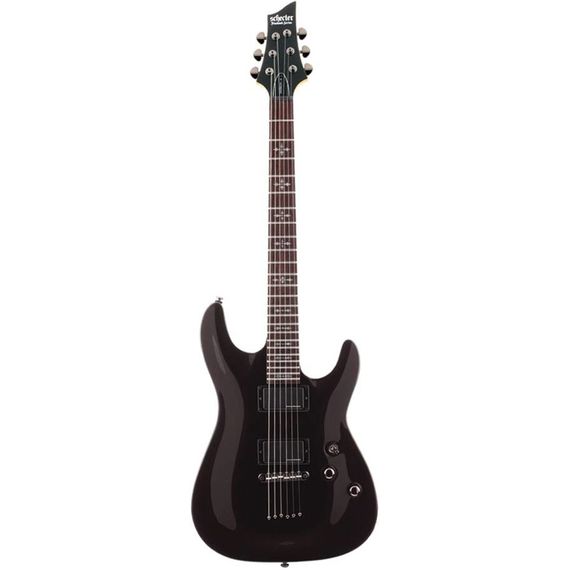 SCHECTER DEMON-6 FR MBK Гитара электрическая, 6 струн, кропус липа, гриф клен, лады 24X Jumbo