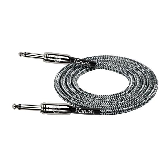 KIRLIN IWCC-201PN /BKA 20AWG кабель инструментальный Jack-Jack 6 мм тканый 3м
