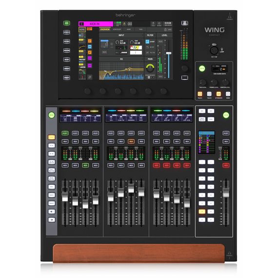 BEHRINGER WING COMPACT цифровой микшер, 48 стерео каналов,13 фейдеров, 10" сенсорный экран