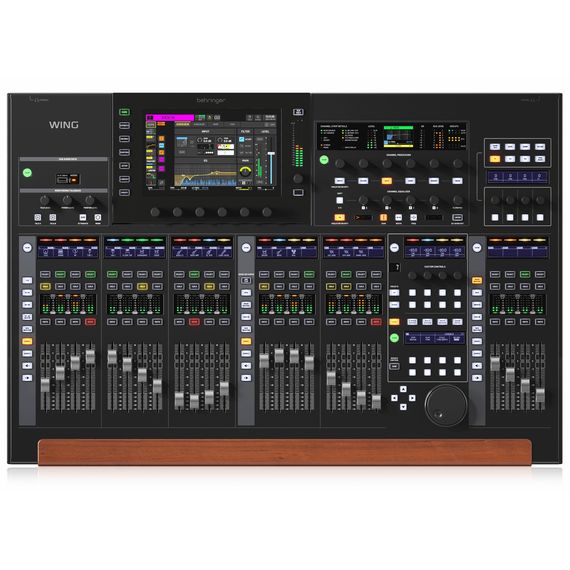 BEHRINGER WING-BK цифровой микшер, 48 каналов, 24 фейдера, 10" сенсорный экран,