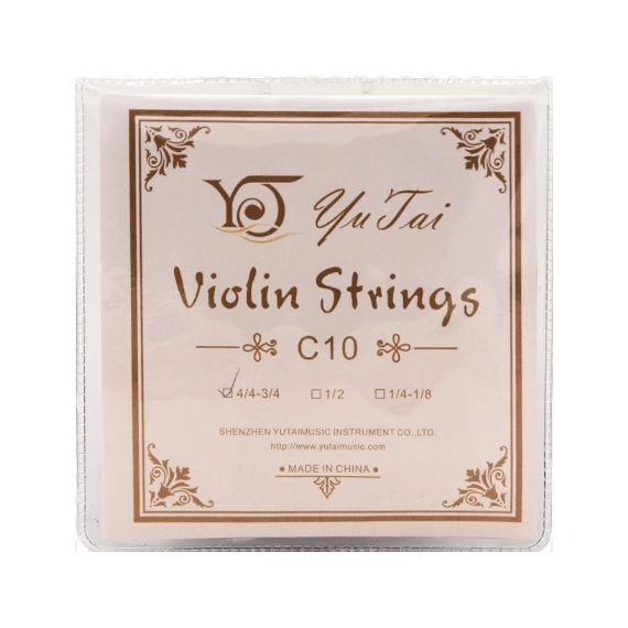 YU TAI C10 1/2 violin strings Струны для скрипки. Первая струна - высокоуглеродистая нержавеющая сталь