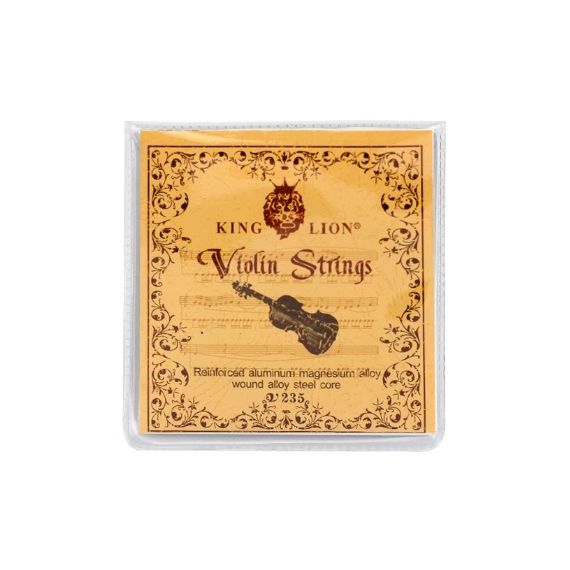 KING LION V235 1/2 Струны для скрипки. Первая струна - высокоуглеродистая нержавеющая сталь