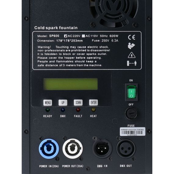 LAUDIO WS-SP400W Генератор холодных искр, 400Вт