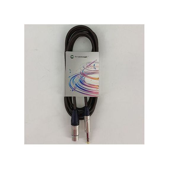 TRUE MAGIC TEMG029/6M Кабель микрофонный Jack 6.3 -XLR female, стерео, 6м, 6.5мм, коричневый