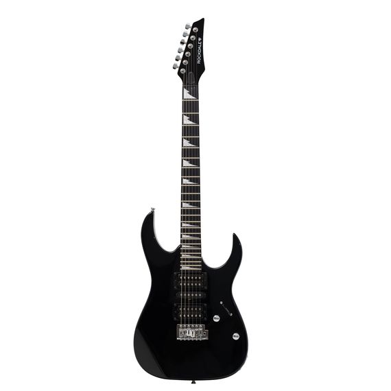 ROCKDALE Akira DX Black электрогитара. Цвет черный. Материал корпуса тополь. Материал грифа клен.