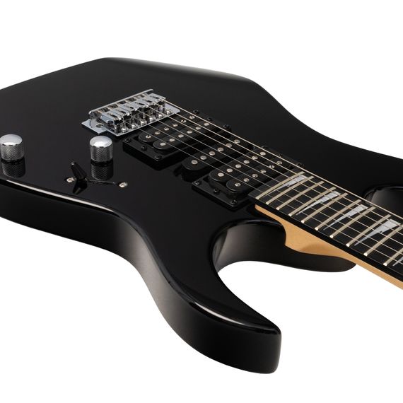 ROCKDALE Akira DX Black электрогитара. Цвет черный. Материал корпуса тополь. Материал грифа клен.