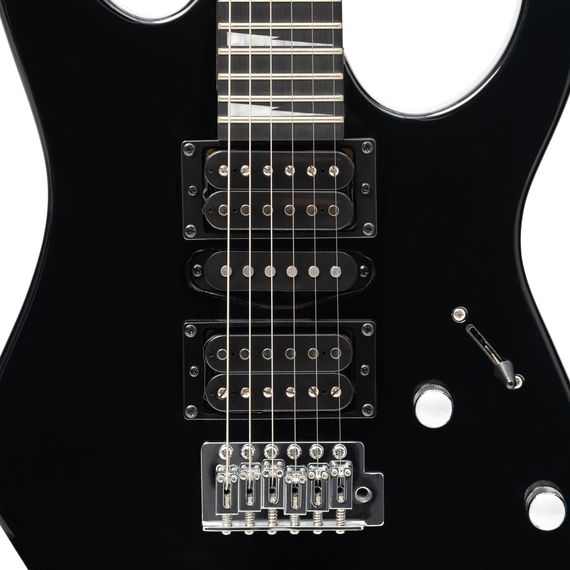 ROCKDALE Akira DX Black электрогитара. Цвет черный. Материал корпуса тополь. Материал грифа клен.