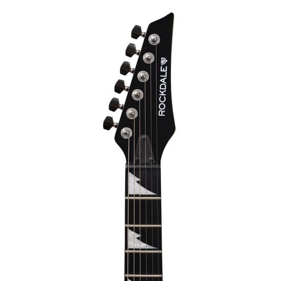 ROCKDALE Akira DX Black электрогитара. Цвет черный. Материал корпуса тополь. Материал грифа клен.