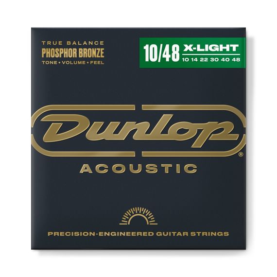 DUNLOP DAP1048 Комплект струн для акустической гитары, фосф.бронза, Extra Light, 10-48