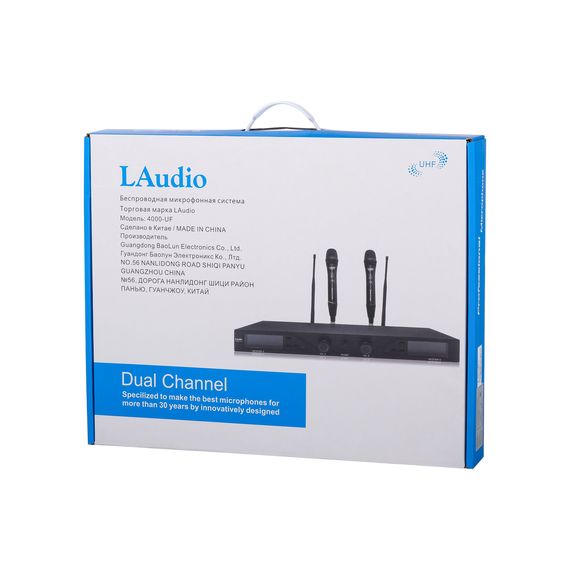 LAUDIO 4000-UF Беспроводная микрофонная система, 2 ручных передатчика