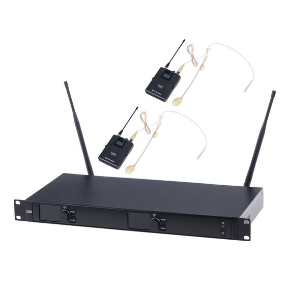 LAUDIO 6000-US Беспроводная микрофонная система, 2 головных микрофона
