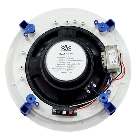 SVS Audiotechnik SC-207 Громкоговоритель потолочный 8", 20/40 Вт, 8 Ом, 70/100В, 88дБ