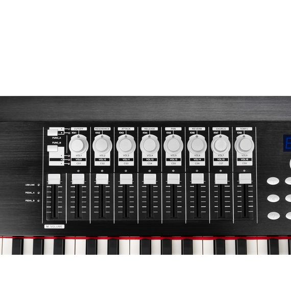 LAUDIO KX76HC MIDI-контроллер, 76 клавиш с имитацией МОЛОТОЧКОВОЙ МЕХАНИКИ и афтетачем