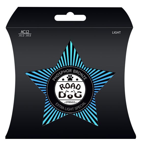 ROAD DOG AC12-Road-Dog Комплект струн для акустической гитары, фосфорная бронза, 12-53