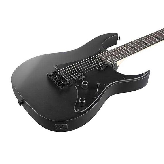 IBANEZ GRGR131EX-BKF электрогитара H-H,24 лада Stratocaster цвет - чёрный