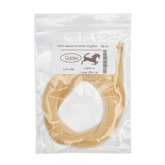 GOLDEN LHV-Set Конский волос для скрипичного смычка. 80см 8 грамм., изображение 2