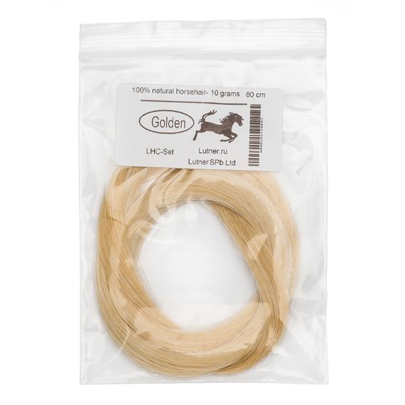 GOLDEN LHC-Set Конский волос для виолончельного смычка. 80см 10 грамм., изображение 2