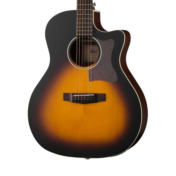 CORT GA1E-OPSB Grand Regal Series Электро-акустическая гитара, санберст