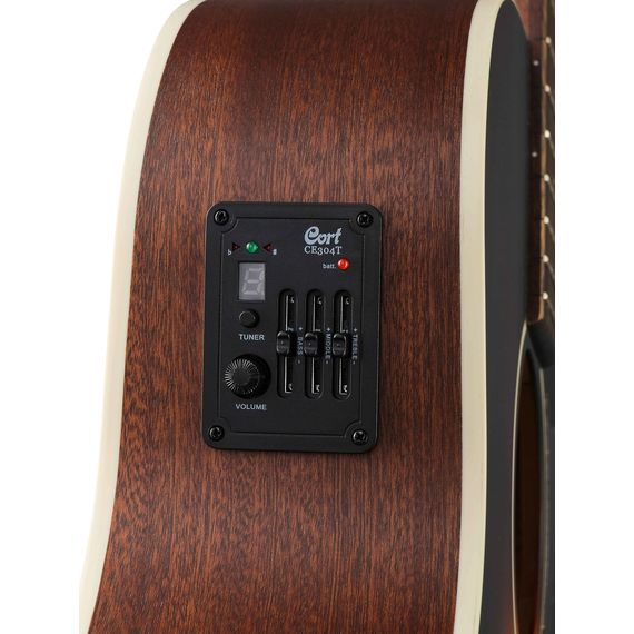 CORT GA1E-OPSB Grand Regal Series Электро-акустическая гитара, санберст