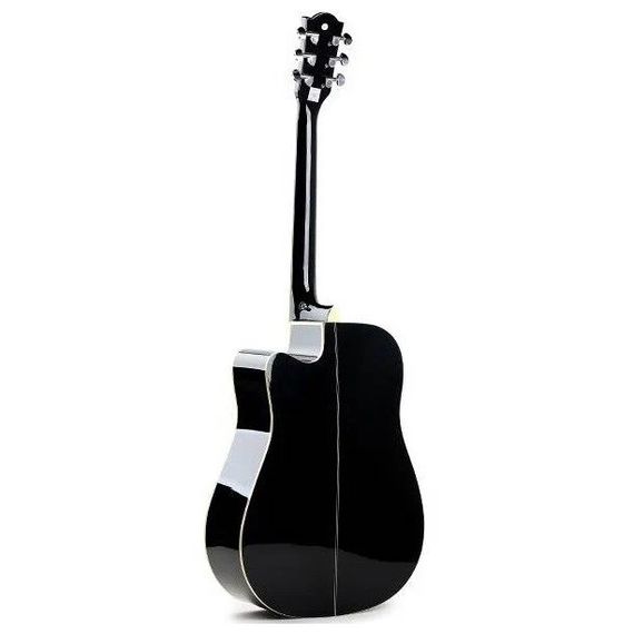 DEVISER L-706 BK Гитара акустическая с вырезом, верхняя дека ель,