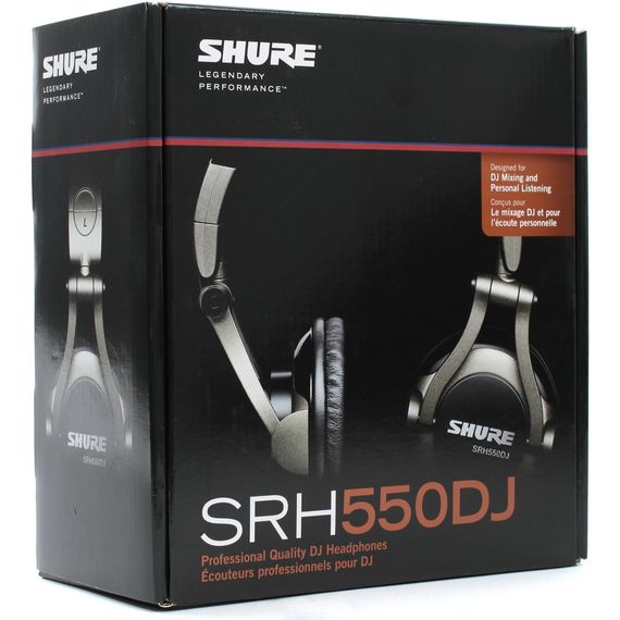 SHURE SRH550DJ профессиональные DJ наушники,мониторные