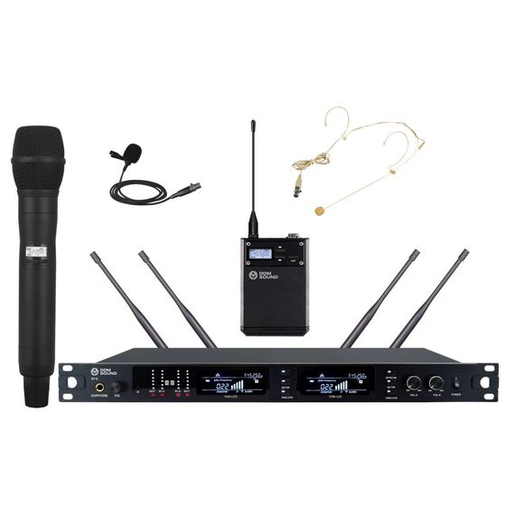 DDM SOUND XT-5 Радиосистема UHF, 1 ручной микрофон, 1 головной микрофон