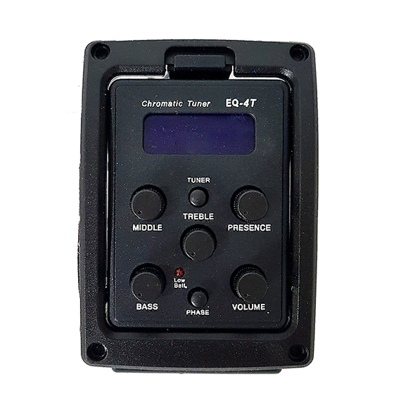 BAGGZ EQ-4T Эквалайзер 4х полосный для акустических гитар, с тюнером