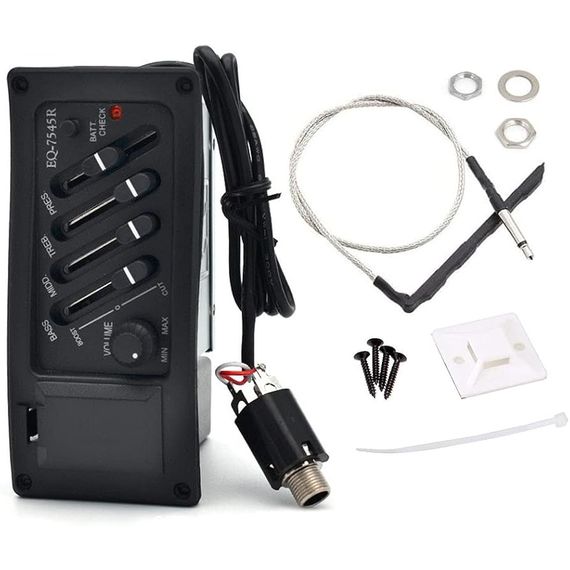 BAGGZ EQ-7545R Звукосниматель ,Эквалайзер 4х полосный для акустических гитар