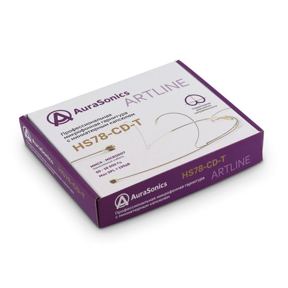 AURASONICS HS78-CD-T конденсаторный кардиоидный микрофон с регулируемым оголовьем, разъем MicroDot