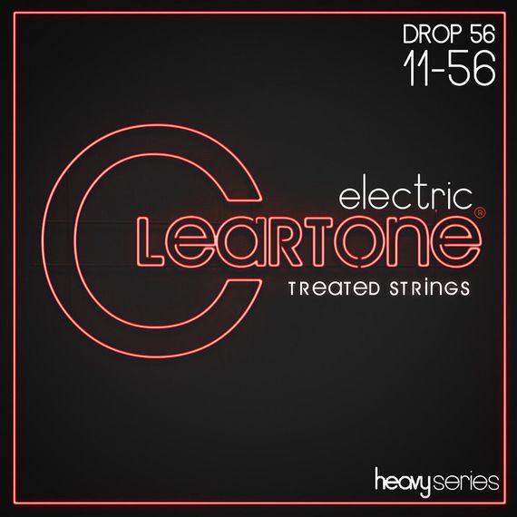 CLEARTONE 9456 Heavy Series Комплект струн для электрогитары, никелированные, с покрытием, 11-56