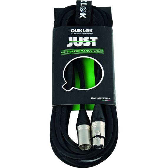 QUIK LOK JUST MF 10 SL Микрофонный кабель с низким уровнем шума , разъёмы XLR female - XLR male 10м, изображение 2