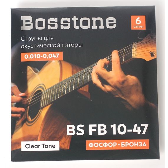 BOSSTONE Clear Tone BS FB10-47 Струны для акустической гитары фосфор бронза калибр 0.010-0.047