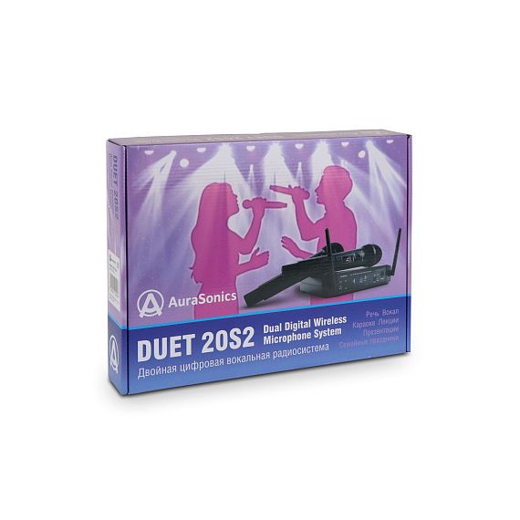 AURASONICS DUET 20S2 DIGITAL радиосистема с ручными двойная цифровая передатчиками, 8 каналов, pi/4, изображение 4