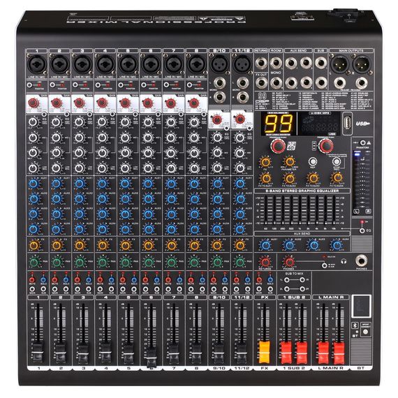 LAUDIO AN-12 Микшерный пульт, 12 каналов, серия PRO