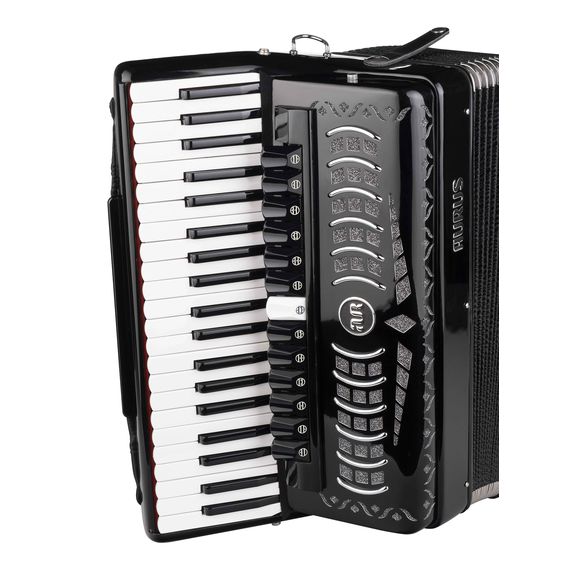 AURUS JH2012A-BLACK Аккордеон 41/120/13+6+1, черный, с футляром