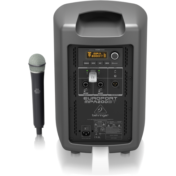BEHRINGER MPA200BT портативная акустическая система, 200 Вт, 8"вуфер и 1"твитер, DSP,, изображение 3