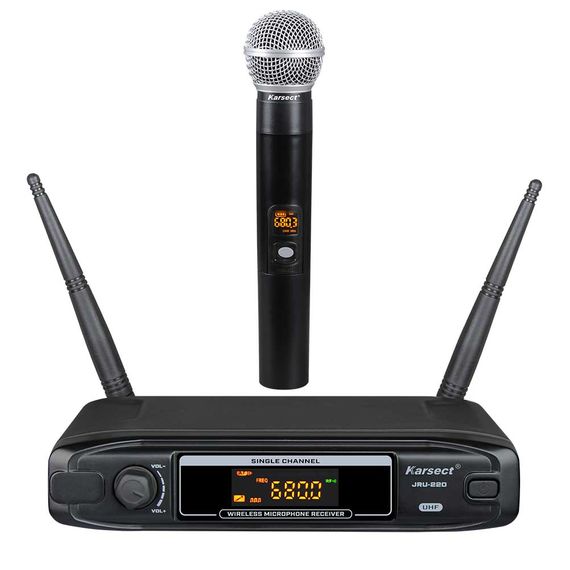 KARSECT JRU-220D/HT-18C UHF радиосистема с 2 ручными микрофонами