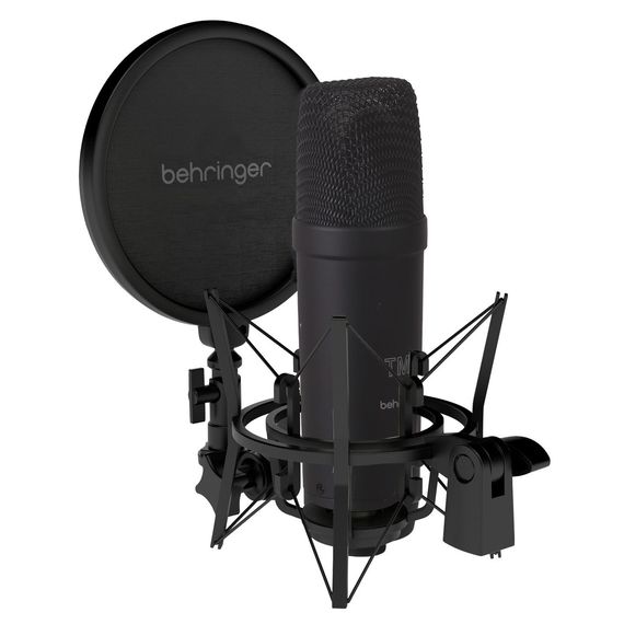 BEHRINGER TM1 DARK EDITION cтудийный конденсаторный микрофон, кардиоида, мембрана 1" позолоченная,