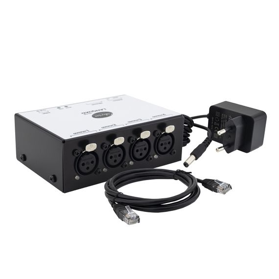 SIBERIAN Lighting LANQUAD ArtNet контроллер с 4 DMX-выходами и гальванической развязкой каждого порт