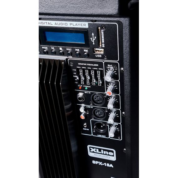 XLINE SPX-15A ктивная двухполосная акустическая система, динамик 15", усилитель класса D