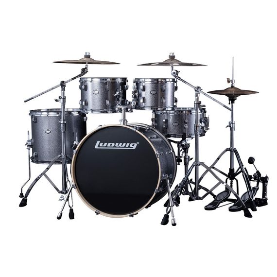 LUDWIG LEE52204 Element Барабанная установка, серебристая, 2 коробки