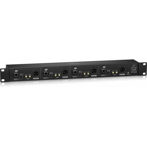 BEHRINGER DI4800A Активный 4-канальный DI-box, booster, изолятор линий, изображение 2