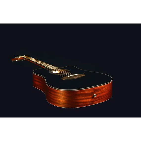 KEPMA EDCE K10 Black Matt Трансакустическая гитара, цвет черный матовый, в комплекте 3м кабель, форм, изображение 3