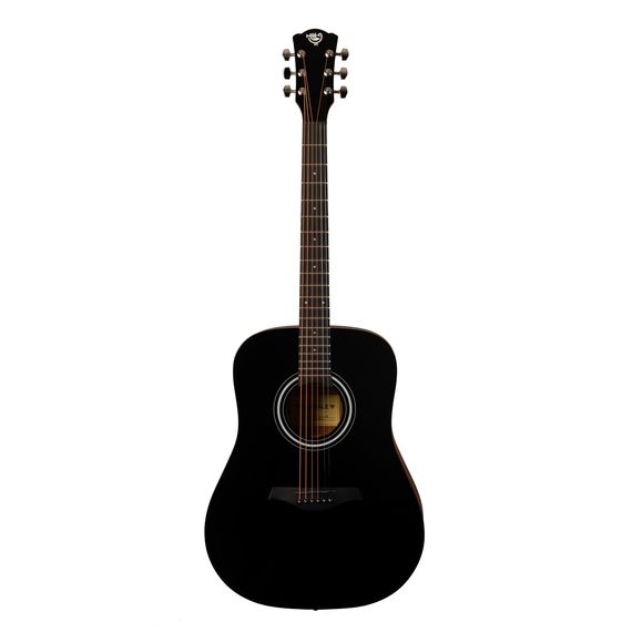 ROCKDALE Aurora D3/TR E BK Gloss Трансакустическая гитара. Форма корпуса Dreadnought. Цвет черный.