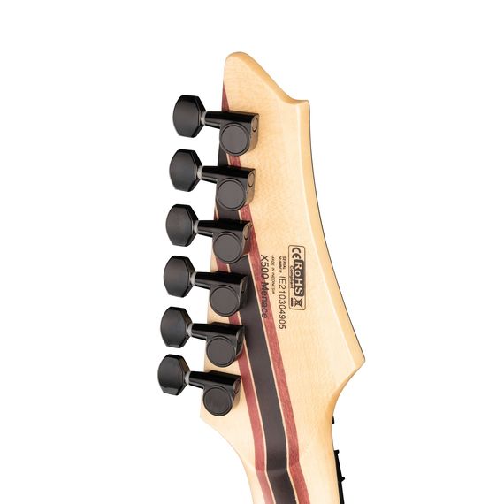 CORT X500-Menace-BKS X Series Электрогитара, черная, изображение 7
