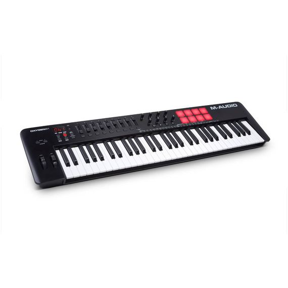 M-AUDIO OXYGEN 61 MKV 61 клавишная USB MIDI клавиатура, LCD дисплей, 8 энкодеров, 8 пэдов, изображение 4