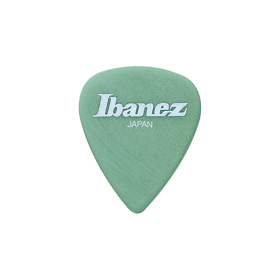 IBANEZ 1000SVGR STEVE VAI PICK Медиатор, подписная модель Стива Вая, цвет зеленый. Материал полиацеталь, жесткость средняя, толщина 1 мм, форма капелька