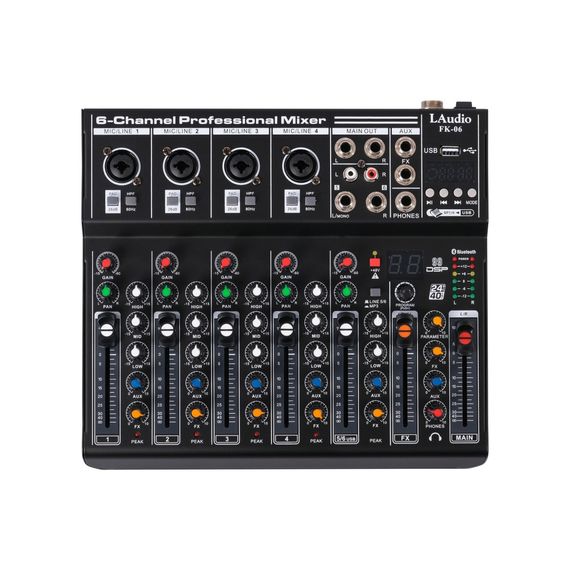 LAUDIO FK-06 Микшерный пульт, 6 каналов, серия PRO