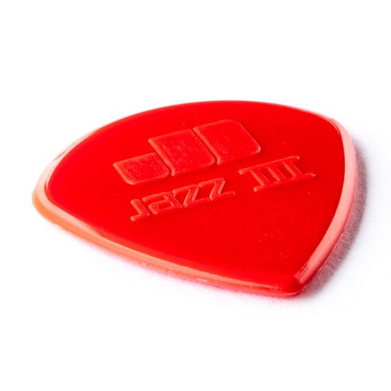 DUNLOP 47R3N Jazz III Медиатор, острый кончик, нейлон, красные, изображение 2
