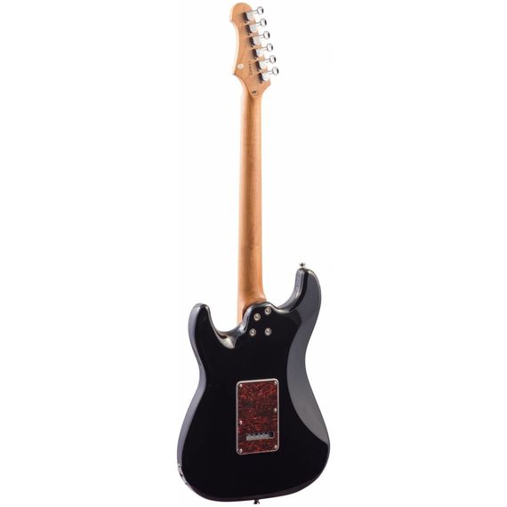 JET JS-400 BK Электрогитара шестиструнная Stratocaster, корпус тополь запеченный, 22 лада, HSS, tremolo, цвет BK